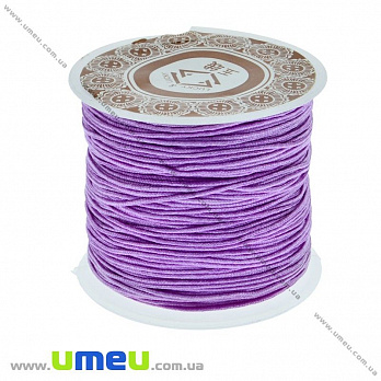 Нейлоновый шнур (для браслетов Шамбала), 1 мм, Сиреневый(LEN-003379)