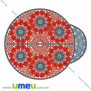 Водорозчинний флізелін VDV ФІ-01, 12х10 см, Божа корівка (SXM-024497)