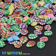 Слайсы FIMO Листики микс, 6х4 мм (DIF-044203)
