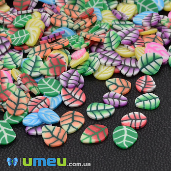 Слайсы FIMO Листики микс, 6х4 мм (DIF-044203)