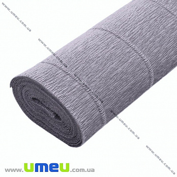Гофрированная бумага Италия, Серая 605, 180 г, 50х50 см (DIF-030218)