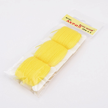 Акриловые нитки, №1203, Желтые (MUL-058765)