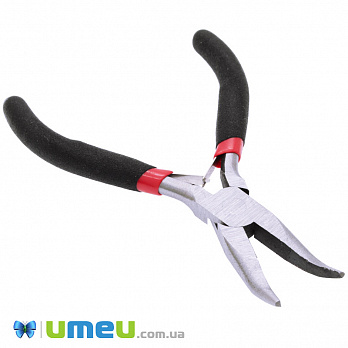 Інструмент Тонкогубці вигнуті, Чорний, 12,5 см (INS-027012)