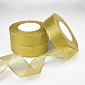 Лента парчовая, 25 мм, Золотистая (LEN-001543)