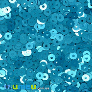 Пайетки Италия круглые плоские, 3 мм, Бирюзовые №6119 Turchese Metal (PAI-039161)