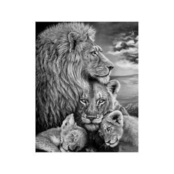 Набор алмазной живописи на подрамнике 30х40 см, Королевская семья (SXM-052390)