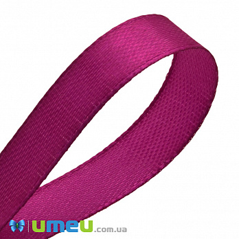 Атласная лента, 10 мм, Малиновая темная (LEN-042128)