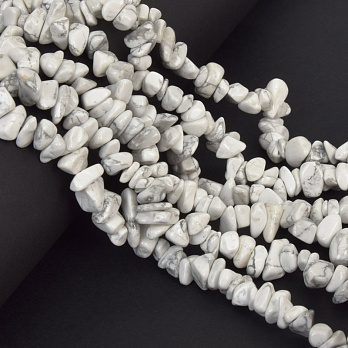 Бусины (скол) Говлит окрашенный, Синт. камень, 5-10 мм (79-80 см) (BUS-057701)