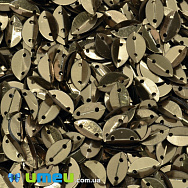 Паєтки Індія човник, 9х6 мм, Бронзові (PAI-037987)