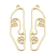 Подвеска метал. Лицо, 40х13 мм, Светлое золото (POD-053902)