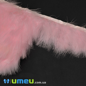 Перья индейки пушистые на ленте, 6-8 см, Розовые (PER-038961)