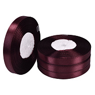Атласна стрічка, 10 мм, Бордова (LEN-052758)