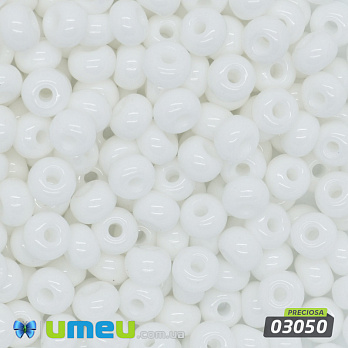 Бісер чеський 2/0, №03050, Білий, Натуральний (BIS-044905)
