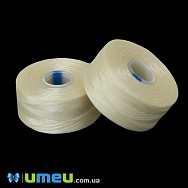 Нитка для бісеру C-Lon AA, 0,09 мм, Кремова, 68 м (MUL-045302)