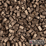 Бисер японский Miyuki HALF TILA №2006, 5х2,3 мм, Бронзовый матовый (BIS-053246)