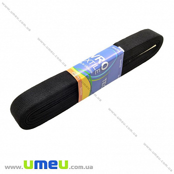 Резинка плоска 20 мм, Чорна (LEN-014106)