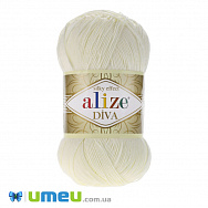 Пряжа Alize Diva 100 г, 350 м, Кремова 62 (YAR-038327)