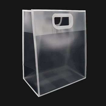 Подарочный пластиковый пакет, 30х25х15 см, Прозрачный (UPK-035716)