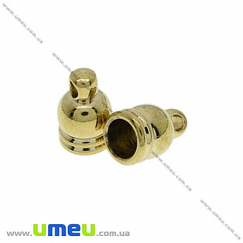 Колпачок металлический, 9х6 мм, Золото (латунь) (OBN-032344)