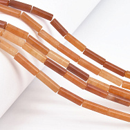 Намистини Авантюрин червоний, Натур. камінь, 13-14 мм, 39 см, Боченок (BUS-058159)