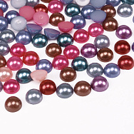 Напівбусини пластикові Перли, 6 мм, Круглі, Мікс (KAB-055200)