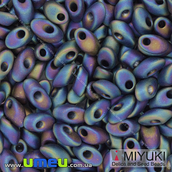 Бисер японский Miyuki LMA №401FR, 4х7 мм, Ирис матовый (BIS-036728)