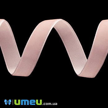 Стрічка оксамитова, 10 мм, Персикова світла (LEN-048604)