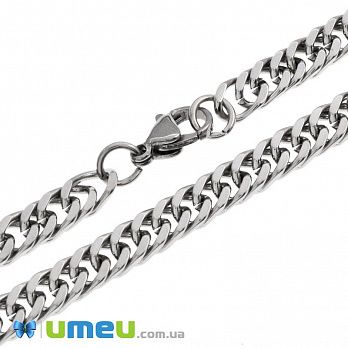 Основа на шию з нерж. ст., Темне срібло, 5 мм, 55 см (STL-049640)