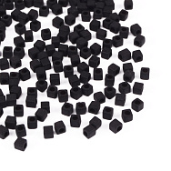Бісер японський Miyuki Cubes SB18-401F, 1,8 мм, Чорний матовий (BIS-055959)