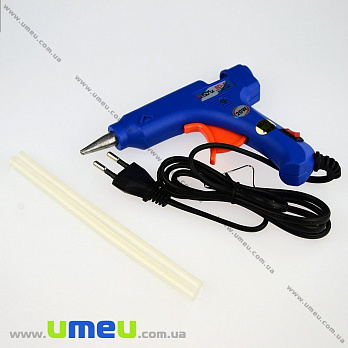 Клеевой пистолет для силиконового клея малый с клеем, 20 Вт, 135х105 мм (INS-025775)