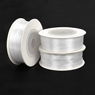 Атласна стрічка двостороння, 3 мм, Біла (LEN-056744)