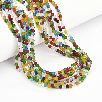 Бусины Биконус, 3х2,5 мм, Микс разноцветный (BUS-057448)