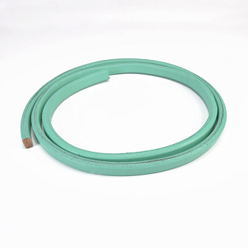 Шкіряний шнур пресований, 10х6 мм, М'ятний (LEN-058980)