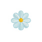 Термоаппликация Ромашка, 4 см, Голубая (APL-060011)