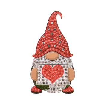 Набор алмазной живописи (наклейка) 9х5 см, Гномик (SXM-052519)