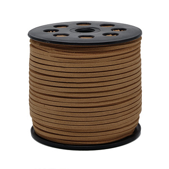 Замшевий шнур, 3 мм, Коричневий світлий (LEN-007066)