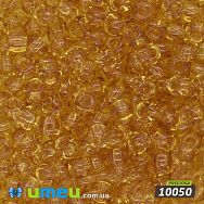 Бісер чеський 6/0, №10050, Бурштиновий, Прозорий (BIS-025537)