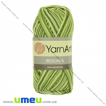 Пряжа YarnArt Begonia Melange 50 г, 169 м, Зеленая 0188 (YAR-025086)