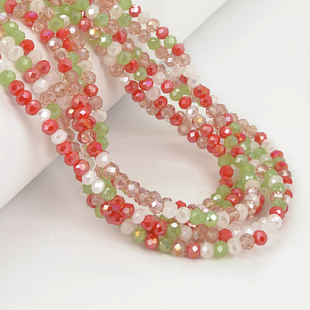 Бусины рондели, 4х3 мм, Микс (BUS-057214)