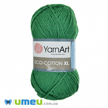 Пряжа YarnArt Eco-cotton XL 200 г, 220 м, Зеленая 767 (YAR-038374)