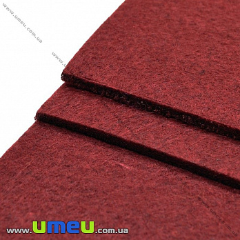 Фетр 3 мм, 30х30 см, 313 Бордовый (FLT-019311)