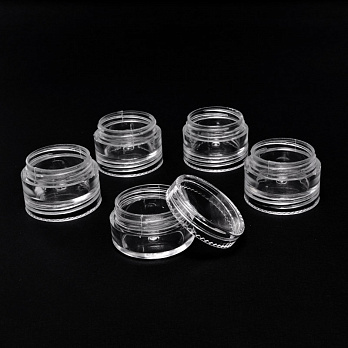 Набор из 5 пластиковых контейнеров для хранения, 3х1,5 cм (INS-051097)