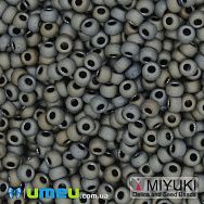 Бісер японський Miyuki круглий RR 11/0 №2002, Сірий матовий (BIS-045675)