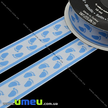 Тасьма Fantastic ніжки, 22 мм, Блакитна (LEN-010945)