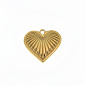 Підвіска з нерж. сталі Серце, 20,5х18,5 мм, Покриття 18 kt (STL-061321)