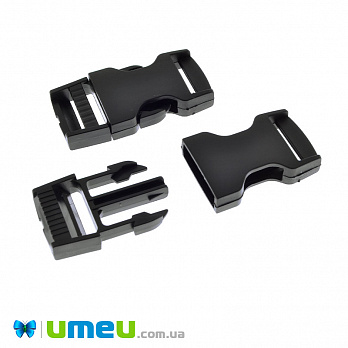 Фастекс пластиковый, 20 мм, Черный (BAG-040955)