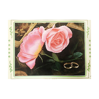Набор для вышивания нитками, 5D Розы, 54х41 см (SXM-061209)