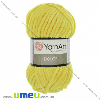 Пряжа YarnArt Dolce 100 г, 120 м, Желтая 761 (YAR-029680)