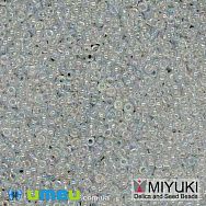 Бісер японський Miyuki круглий RR 15/0 №250, Прозорий АВ (BIS-045863)