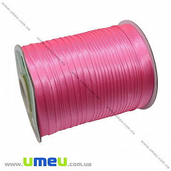 Атласна коса бейка, 15 мм, Рожева (LEN-010343)